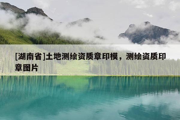 [湖南省]土地測(cè)繪資質(zhì)章印模，測(cè)繪資質(zhì)印章圖片